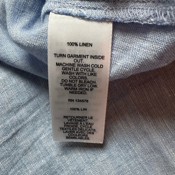 NWOT Vineyard Vines Linen Chambray Tunic - size medium - Picture 5 of 6